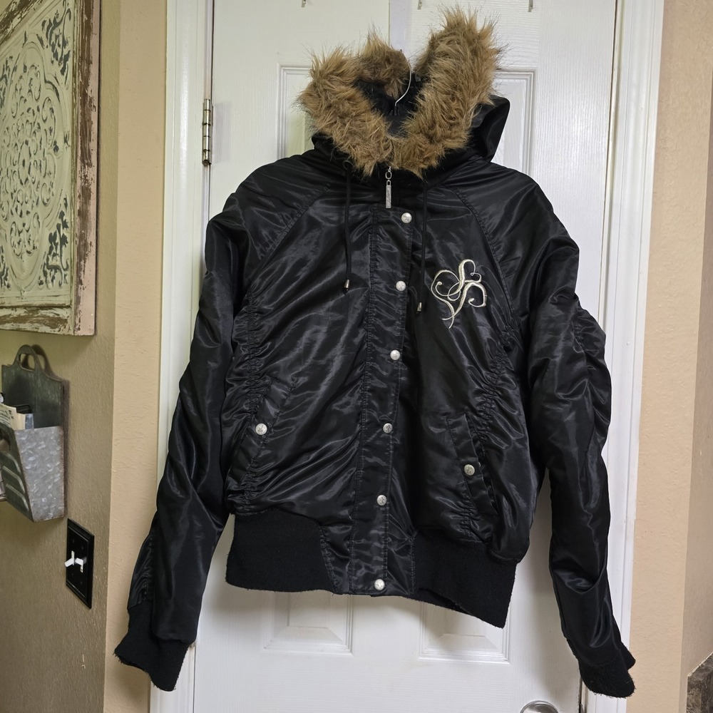 Southpole Bomber Jacket  Black Polyester 2XL